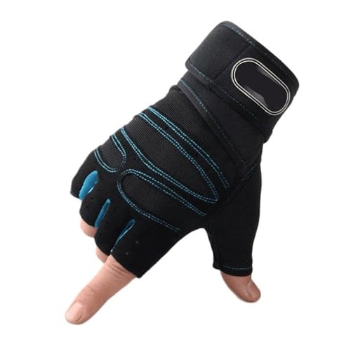 Fitness Handschuhe Gewichtheben Gym Männer Handschuhe Fitness Anti-Rutsch Hantel Anti-Schock Halbfinger Bodybuilding Training Sport Radfahren Frauen Handschuh FüR Gewichtheben, Training, Fitness, Klim von PSNKLMM