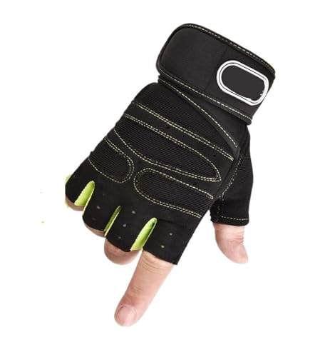 Fitness Handschuhe Gewichtheben Gym Männer Handschuhe Fitness Anti-Rutsch Hantel Anti-Schock Halbfinger Bodybuilding Training Sport Radfahren Frauen Handschuh FüR Gewichtheben, Training, Fitness, Klim von PSNKLMM