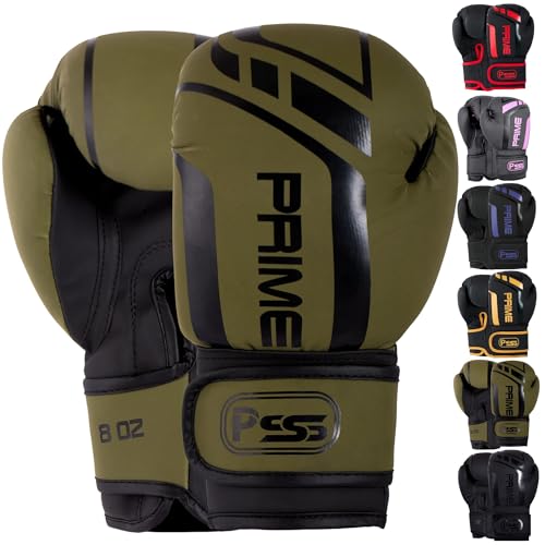 PSS Black Series Leder Boxhandschuhe Kinder 3-14 Jahre 4oz 6oz 8oz Junior Jungen Mädchen Boxen Muay Thai English French Kickboxing, Ref 1025, Kommando Grün Größe 8 oz PSS Black Series Leder Boxhandschuhe Kinder 3-14 Jahre 4oz 6oz 8oz Junior Jungen Mädchen Boxen Muay Thai English French Kickboxing, Ref 1025, Kommando Grün Größe 8 oz von PSS