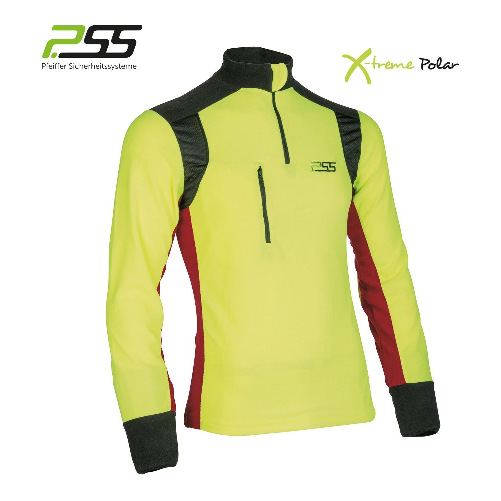 PSS X-treme Polar Fleeceshirt Gelb/Rot   Grösse: M, Farbe: Gelb/Rot von PSS