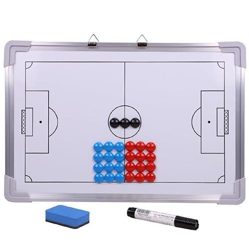 PTILSERY Basketball Whiteboards Trainer Marker Board Coaching Board Fußball trocken abwischbar Board mit Whiteboards Marker für Trainer von PTILSERY