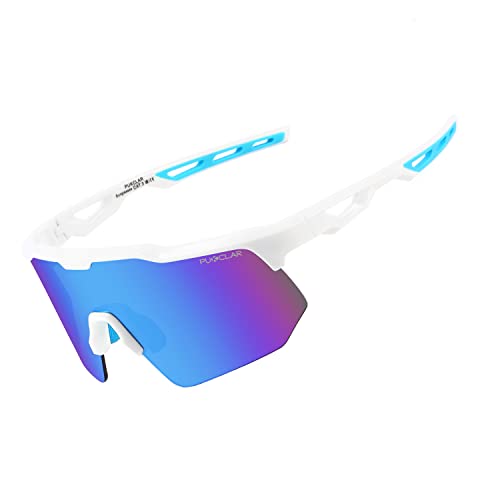 PUKCLAR Radfahren Sonnenbrille für Männer Frauen TR90 Lightweight Frame Mens Bike Sonnenbrille mit UV400 Schutz für Radfahren Skifahren Fahren Motorrad PUKCLAR Radfahren Sonnenbrille für Männer Frauen TR90 Lightweight Frame Mens Bike Sonnenbrille mit UV400 Schutz für Radfahren Skifahren Fahren Motorrad von PUKCLAR