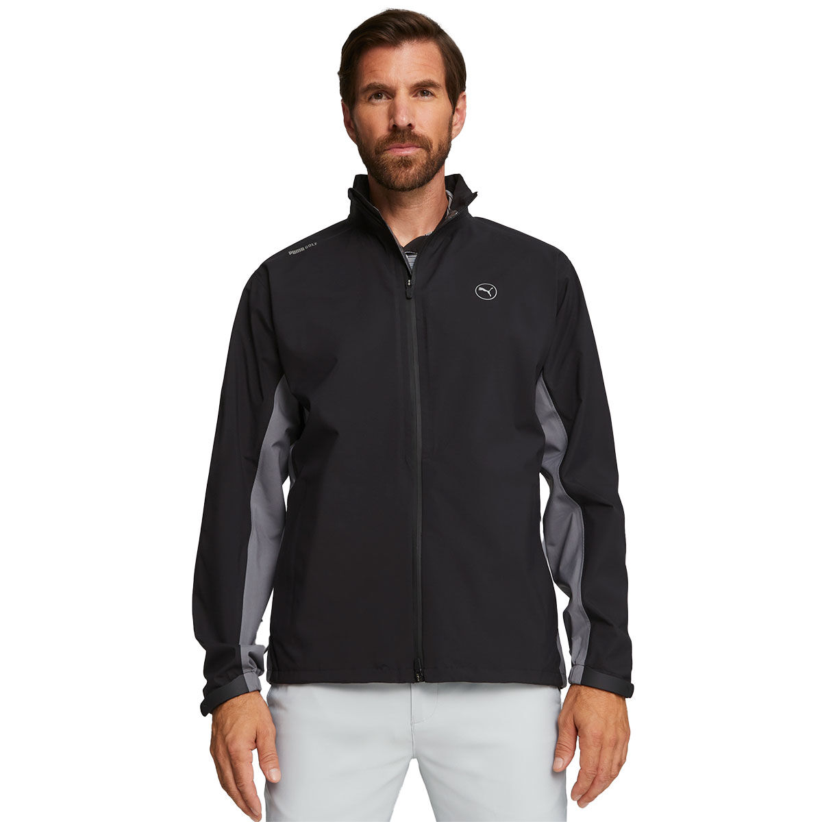 PUMA Men's DRYLBL Rain Waterproof Golf Jacket, Mens, Black/slate sky, Small | American Golf von Puma Golf