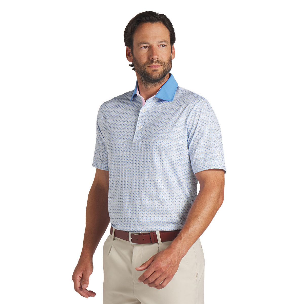 PUMA Men's X Arnold Palmer MATTR Iced Tea Golf Polo Shirt, Mens, Blue skies, Medium | American Golf von PUMA Golf