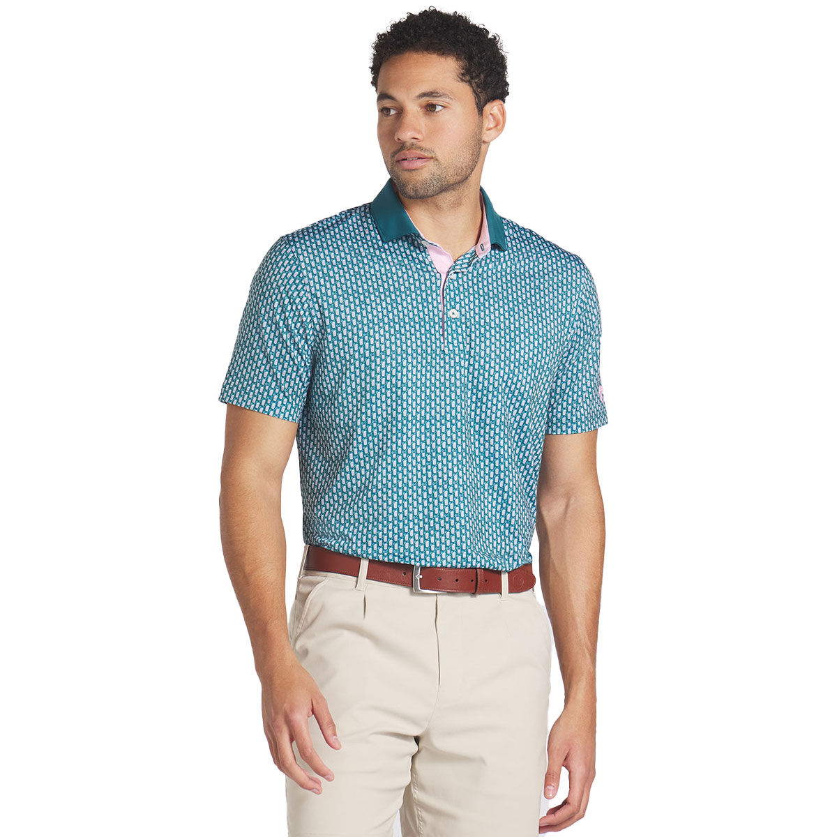 PUMA Men's X Arnold Palmer MATTR Iced Tea Golf Polo Shirt, Mens, Cold green, Xl | American Golf von PUMA Golf