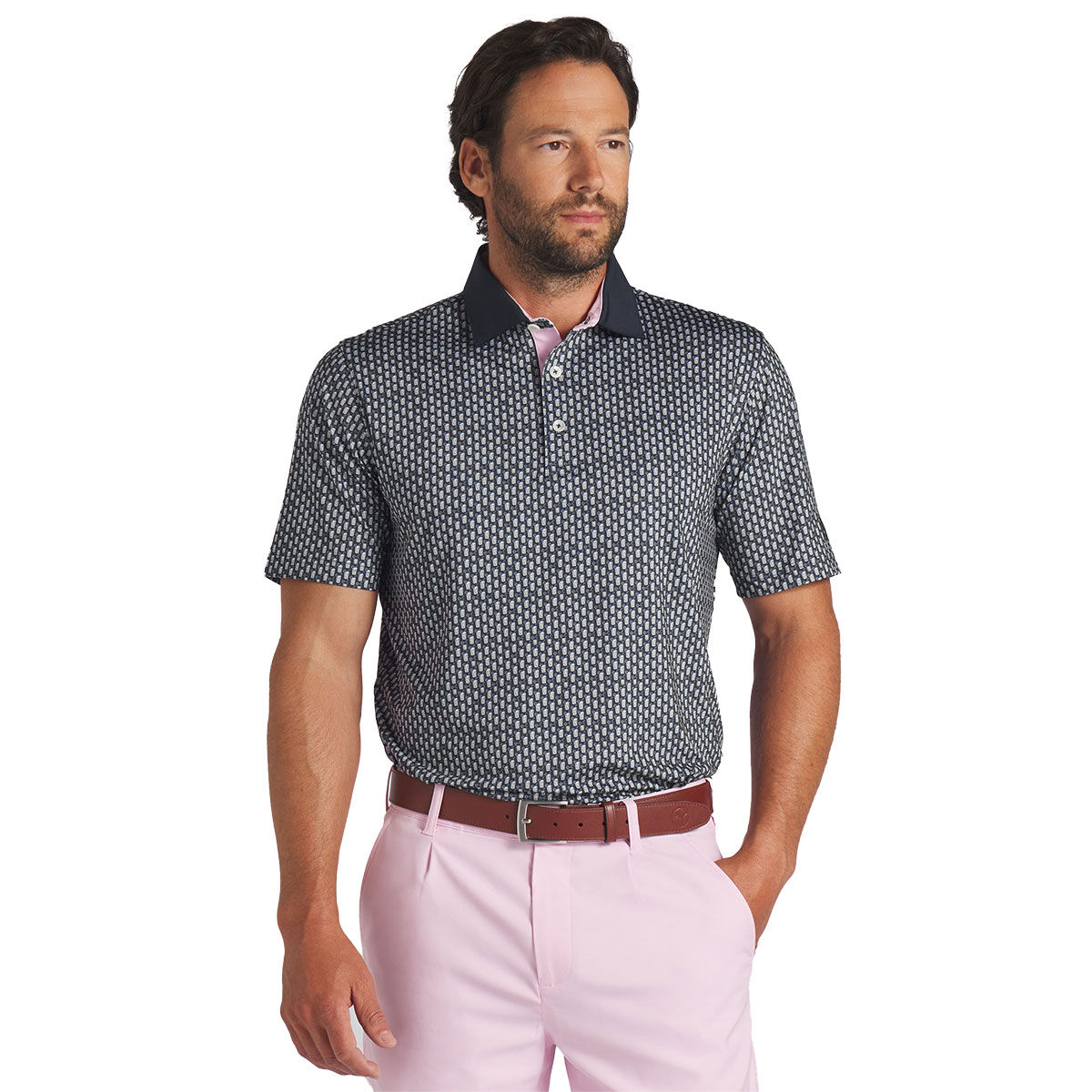 PUMA Men's X Arnold Palmer MATTR Iced Tea Golf Polo Shirt, Mens, Deep navy, Medium | American Golf von PUMA Golf