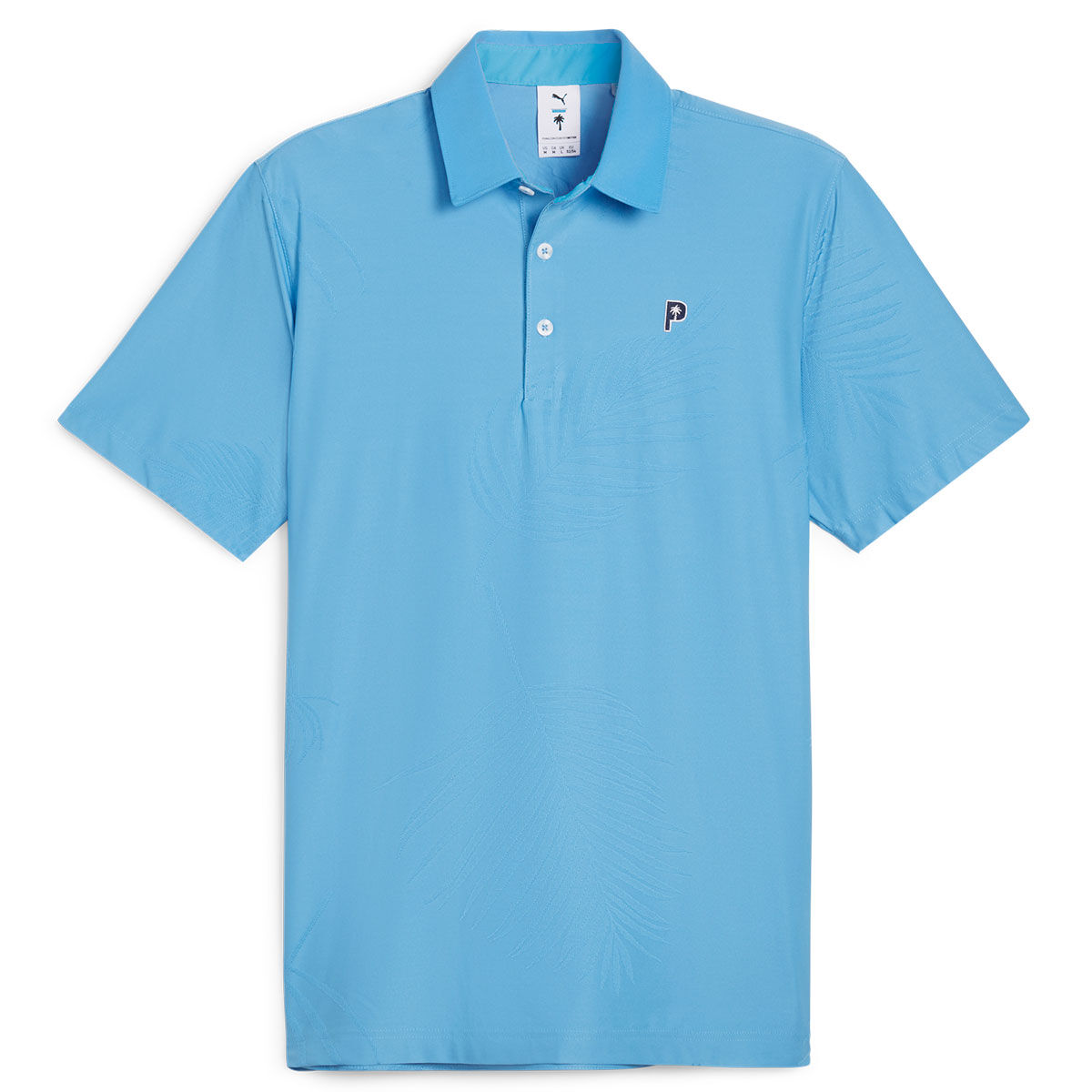 PUMA Men's X Palm Tree Crew Jacquard Golf Polo Shirt, Mens, Regal blue, Medium | American Golf von PUMA Golf