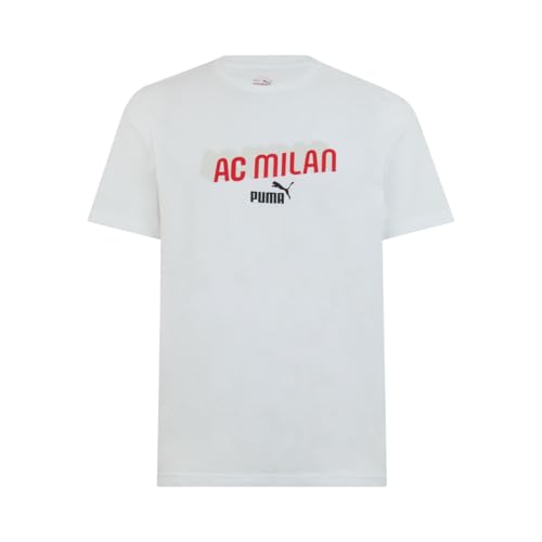 AC Milan Unisex Culture Tee T-Shirt aus Baumwolle, für Erwachsene, Weiß, XL AC Milan Unisex Culture Tee T-Shirt aus Baumwolle, für Erwachsene, Weiß, XL von AC Milan