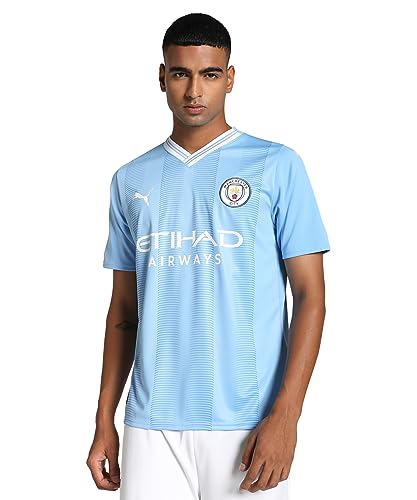 PUMA PUMA Manchester City FC Home Jersey Replica T-Shirt, Blue, XXL von PUMA