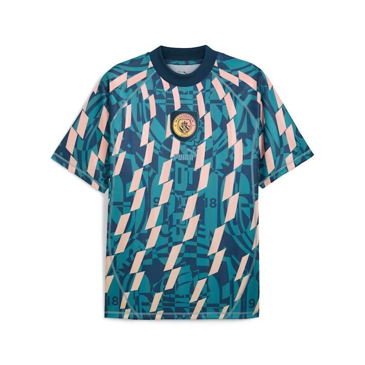 Manchester City T-Shirt ftblStatement Retro - Marine Blue/Turquoise Surf Manchester City T-Shirt ftblStatement Retro - Marine Blue/Turquoise Surf von PUMA