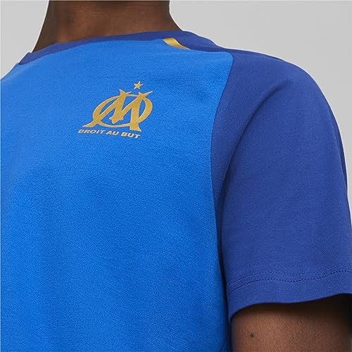 Olympique de Marseille 771938-02 Casuals Tee T-Shirt Unisex Blue Größe L von PUMA