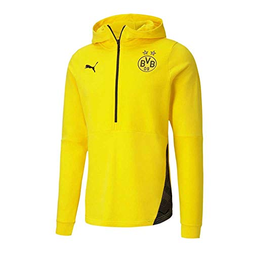 PUMA 2020-2021 Borussia Dortmund Casuals Hoody (Yellow) von PUMA