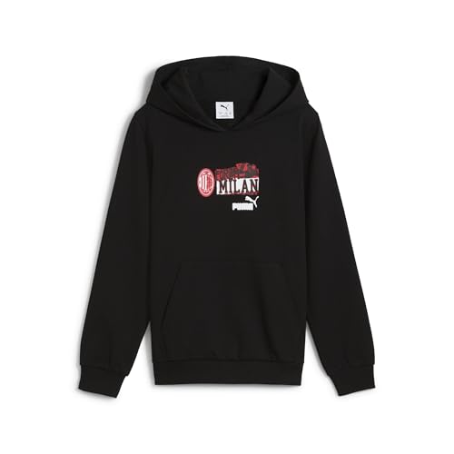 PUMA A.C. Milan - Sweatshirt mit Kapuze ftblNRGY, Sport-Sweatshirt für Fußball, offizielles Produkt, Schwarz, Jungen, 10 Jahre PUMA A.C. Milan - Sweatshirt mit Kapuze ftblNRGY, Sport-Sweatshirt für Fußball, offizielles Produkt, Schwarz, Jungen, 10 Jahre von PUMA