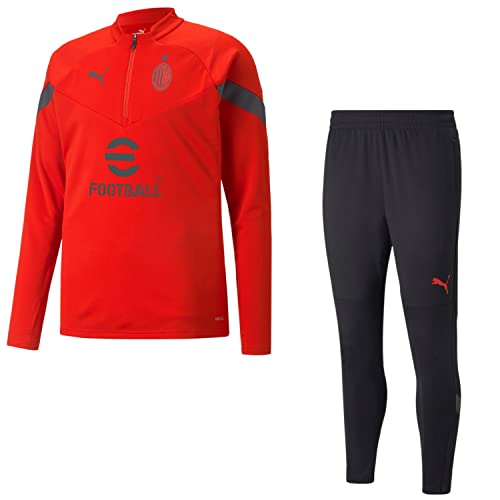 PUMA AC Mailand Trainingsanzug für Herren Trainingsjacke und Trainingshose | AC Mailand Fanartikel | Fußball Fanartikel, Größe:L, Farbe:Rot PUMA AC Mailand Trainingsanzug für Herren Trainingsjacke und Trainingshose | AC Mailand Fanartikel | Fußball Fanartikel, Größe:L, Farbe:Rot von PUMA