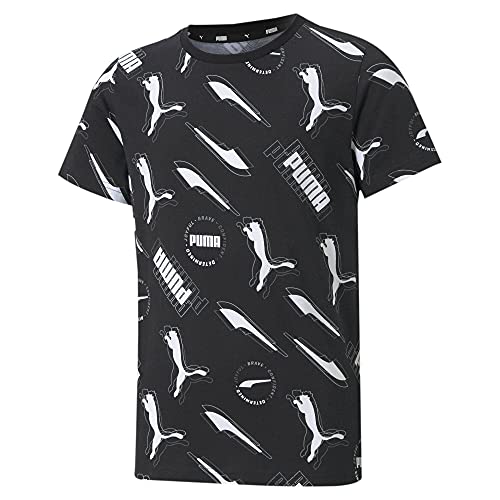 PUMA Alpha AOP Tee B, Kinder-T-Shirt, Schwarz, 12 Jahre PUMA Alpha AOP Tee B, Kinder-T-Shirt, Schwarz, 12 Jahre von PUMA