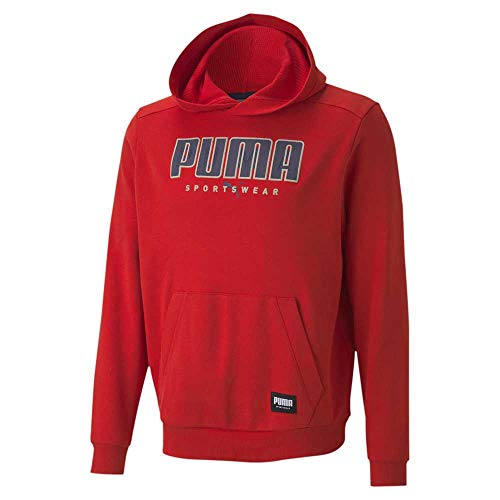 PUMA Athletics Hoodie FL Sweatshirt für Herren L rot von PUMA