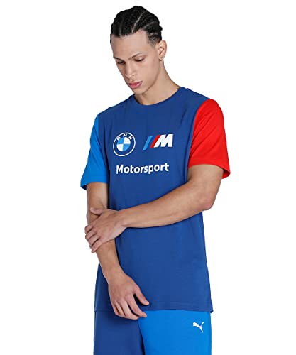 PUMA BMW Motorsport Logo Herren T Shirt, Größe:L, Farbe:Blau von PUMA