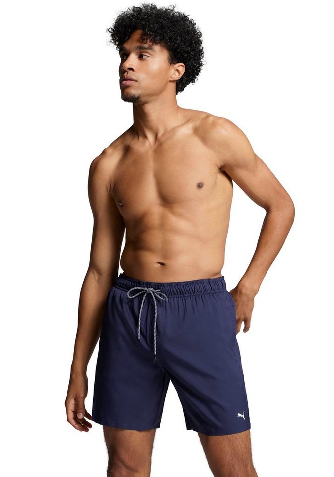 PUMA Badeshorts mit High-Tech-gebondetem Reißverschluss an der Gesäßtasche PUMA Badeshorts mit High-Tech-gebondetem Reißverschluss an der Gesäßtasche von PUMA