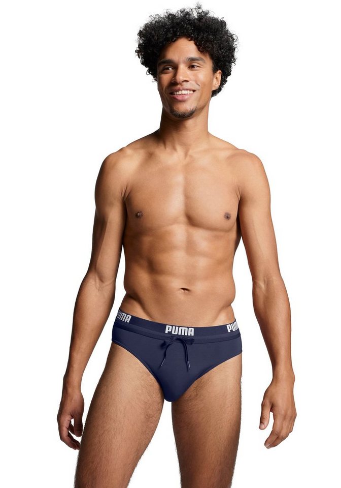 PUMA Badeslip mit elastischem Logobund PUMA Badeslip mit elastischem Logobund von PUMA