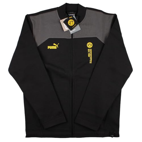 PUMA Borussia Dortmund FtblCulture Track Trainingsjacke Herren schwarz/grau, M PUMA Borussia Dortmund FtblCulture Track Trainingsjacke Herren schwarz/grau, M von PUMA