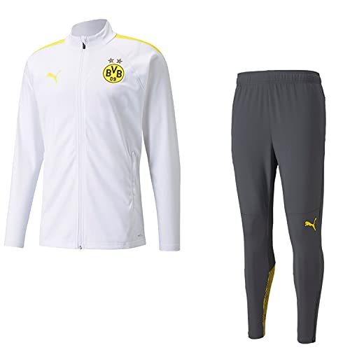 PUMA Borussia Dortmund Trainingsanzug Herren Fanartikel 2021/22, Größe:3XL, Farbe:Weiß PUMA Borussia Dortmund Trainingsanzug Herren Fanartikel 2021/22, Größe:3XL, Farbe:Weiß von PUMA