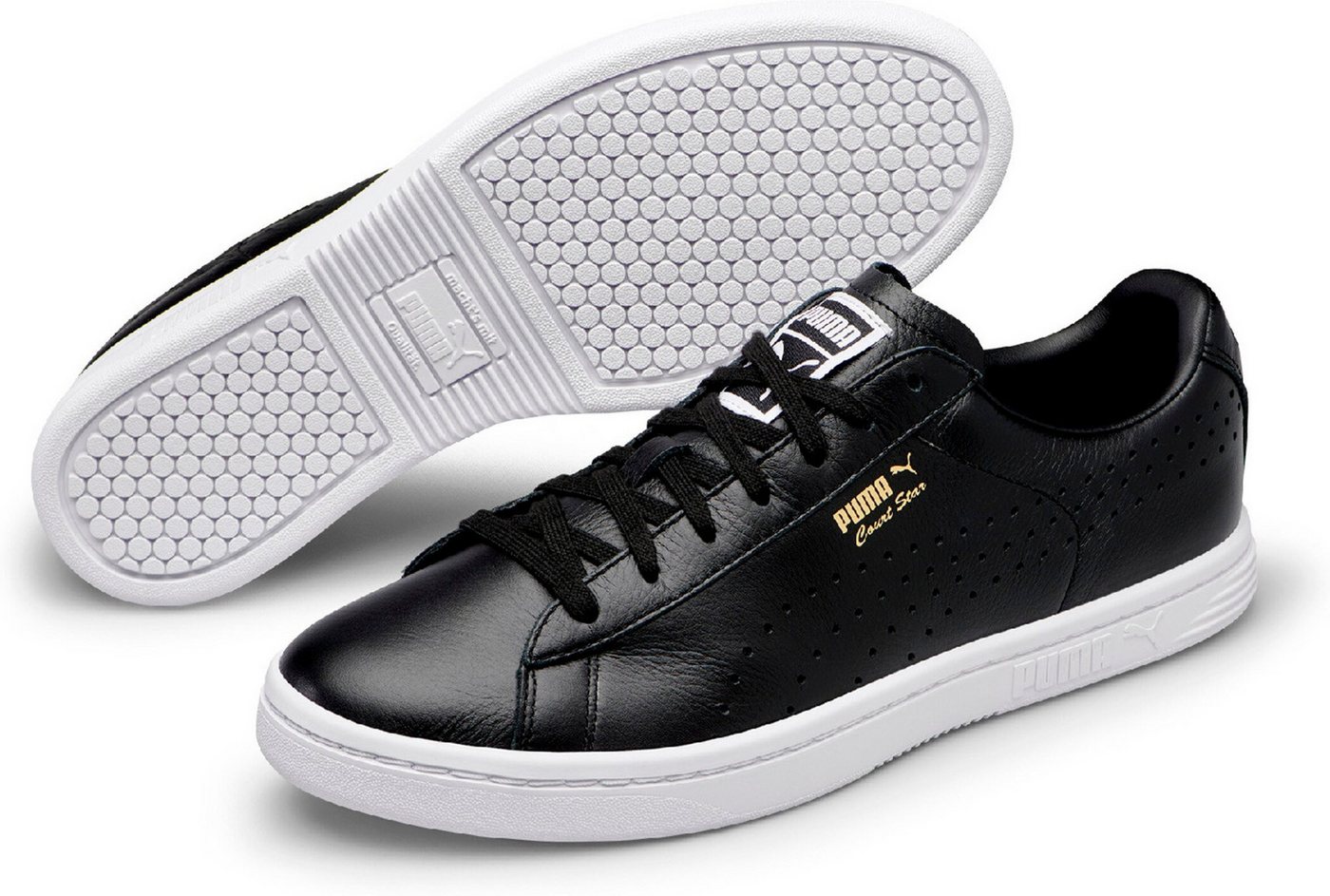 PUMA Court Star NM PUMA BLACK-PUMA BLACK-GOLD Sneaker PUMA Court Star NM PUMA BLACK-PUMA BLACK-GOLD Sneaker von PUMA