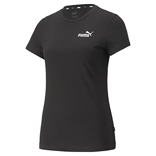 PUMA Damen Ess+ Knitted Tee T Shirt, Schwarz, M EU PUMA Damen Ess+ Knitted Tee T Shirt, Schwarz, M EU von PUMA