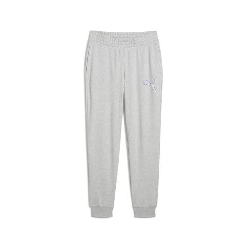 PUMA Damen ESS Logo LAB Pants TR Gestrickte Hosen, Light Gray Heather, PUMA Damen ESS Logo LAB Pants TR Gestrickte Hosen, Light Gray Heather, von PUMA