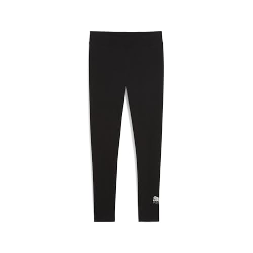 PUMA Damen ESS METALLIC Leggings jogginghose damen, PUMA Black-Metallic Silver, PUMA Damen ESS METALLIC Leggings jogginghose damen, PUMA Black-Metallic Silver, von PUMA