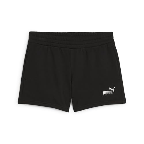 PUMA Damen ESS Small No. 1 Logo 4'' Shorts TR Gestrickte Shorts, PUMA Black, von PUMA