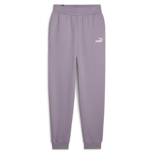 PUMA Damen Ess+ Embroidery High-waist Pants Fl Cl Gestrickte Hosen, Blasse Pflaume, XL EU von PUMA