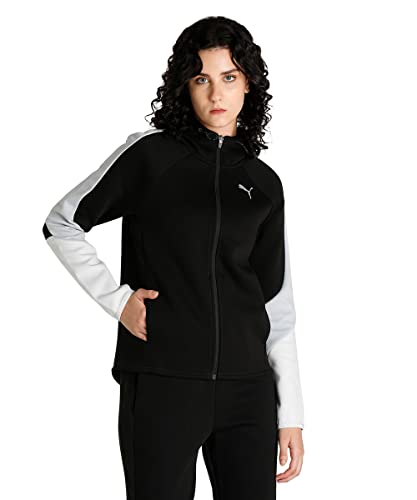 PUMA Damen Evostripe Full-Zip Hoodie Sweat, Schwarz, M PUMA Damen Evostripe Full-Zip Hoodie Sweat, Schwarz, M von PUMA