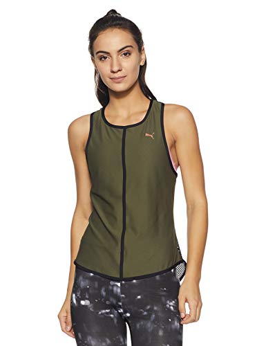 PUMA Damen Explosive Mesh Tank Top, Olive Night, XL PUMA Damen Explosive Mesh Tank Top, Olive Night, XL von PUMA