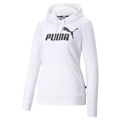 PUMA Damen Logo Hoodie Tr sweatshirt, Weiß, S EU PUMA Damen Logo Hoodie Tr sweatshirt, Weiß, S EU von PUMA