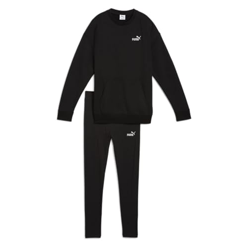 PUMA Damen Relaxed Sweat Suit TR Gestrickte Anzüge, PUMA Black, von PUMA