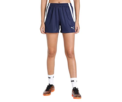 PUMA Damen-Shorts Team Liga, Bleu Marine/Blanc, XL von PUMA