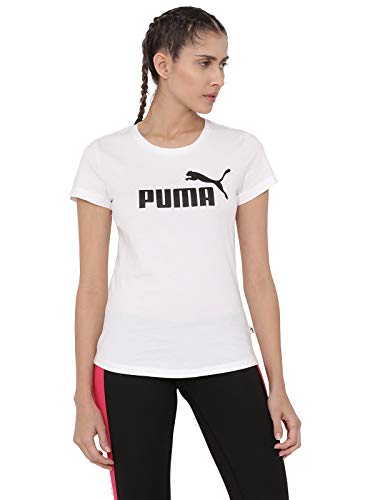 PUMA Damen T-shirt, Puma White, 34 EU PUMA Damen T-shirt, Puma White, 34 EU von PUMA