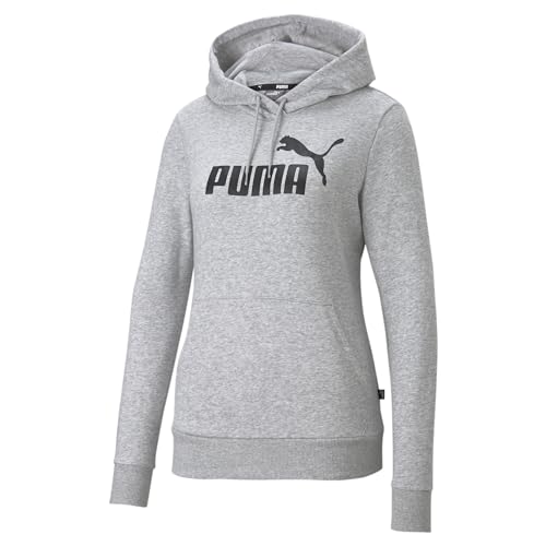 PUMA Damen Ess Logo Hoodie Tr Sweatshirt, Grau, XS von PUMA