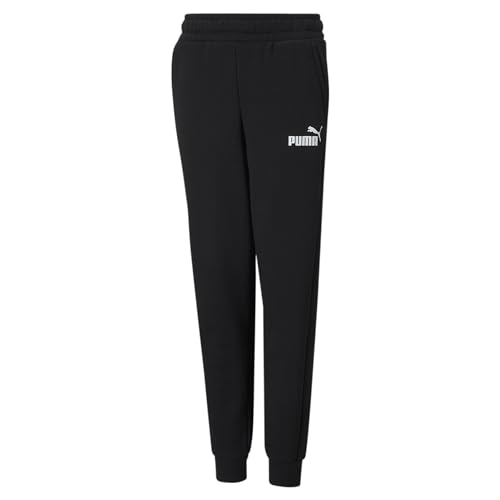 PUMA ESS Logo Pants FL cl B, Jungen Gestrickte Hosen, Puma Black, 586973 von PUMA