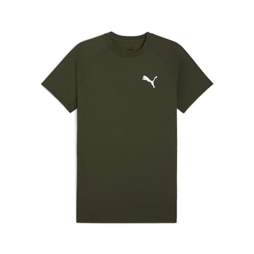 PUMA EVOSTRIPE Tee, Unisex T-Shirts, Dark Olive, 681697 von PUMA