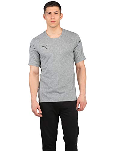 PUMA Erwachsene Ascension Casuals Tee Shirt, Medium Gray Heather, S von PUMA