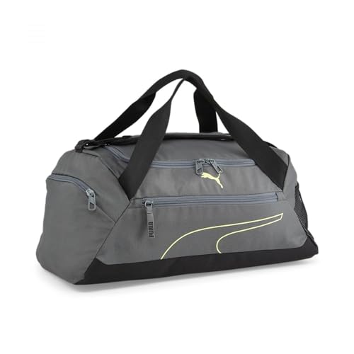 PUMA Fundamentals Sports Bag S, Unisex-Erwachsene Sporttasche, Mineral Gray-Lime Sheen, OSFA - von PUMA