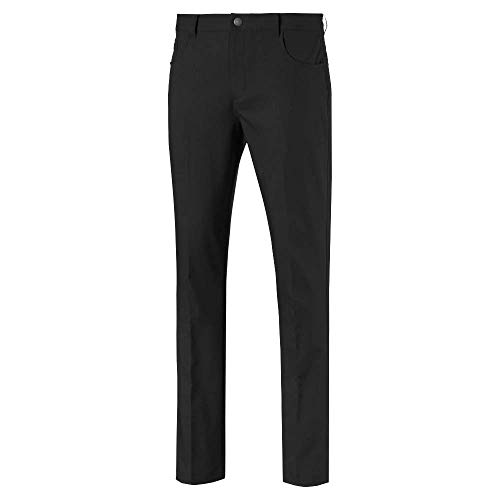 PUMA Herren 2019 Jackpot 5 Taschen Hose, Herren, Hose, 2019 Jackpot 5 Pocket Pant, Puma Black, 40W x 32L von PUMA