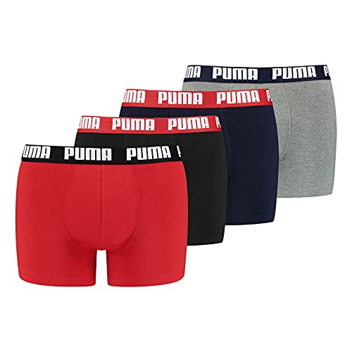 PUMA Herren 4er Pack Basic Boxershorts Unterhose Komfort Rot Combo L PUMA Herren 4er Pack Basic Boxershorts Unterhose Komfort Rot Combo L von PUMA