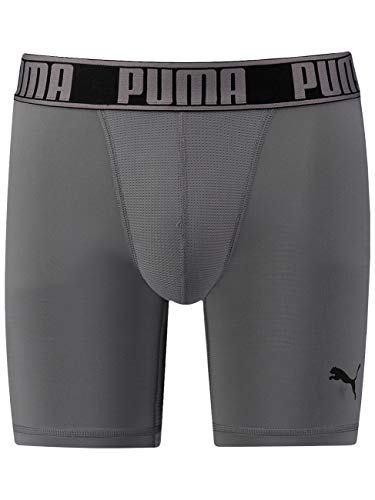 PUMA Herren Active Long Funktions-Boxer-Short 1P Hang - 400 (Grey) - S von PUMA