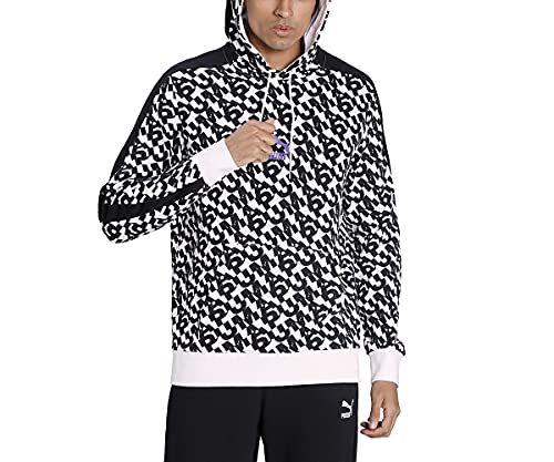 PUMA Herren Classics Graphics AOP Logo Hoodie Sweatshirt, Schwarz, L PUMA Herren Classics Graphics AOP Logo Hoodie Sweatshirt, Schwarz, L von PUMA