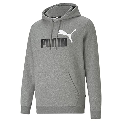 PUMA Herren ESS+ 2 Col Big Logo Pullover, Mittelgrau, Wärme, XXL von PUMA