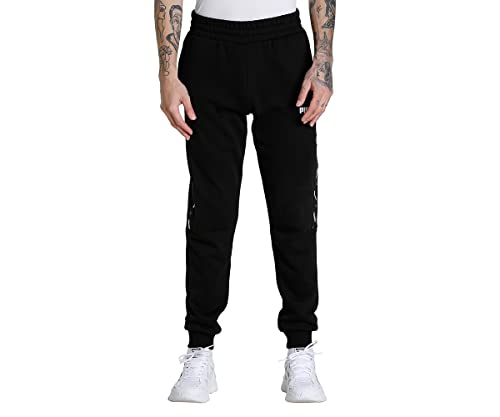 PUMA Herren Ess+ Tape Sweatpants Fl Cl Strickhose, Puma Schwarz, S EU PUMA Herren Ess+ Tape Sweatpants Fl Cl Strickhose, Puma Schwarz, S EU von PUMA