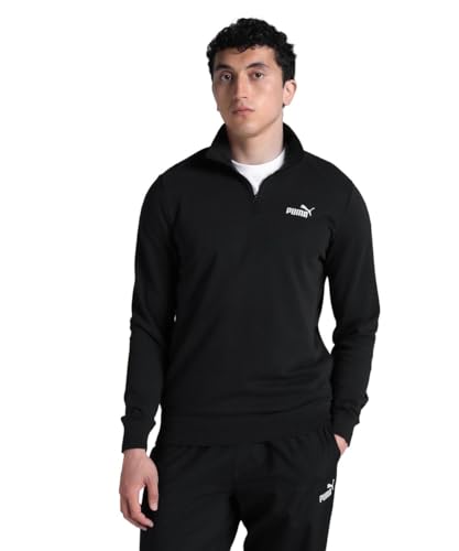 PUMA Herren ESS No. 1 Logo Half-Zip TR Crew-Sweatshirts, PUMA Black, PUMA Herren ESS No. 1 Logo Half-Zip TR Crew-Sweatshirts, PUMA Black, von PUMA
