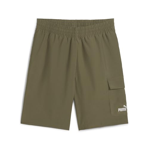 PUMA Herren ESS No. 1 Logo Woven Cargo Shorts 9" Gewebte Shorts, Loden Green, von PUMA